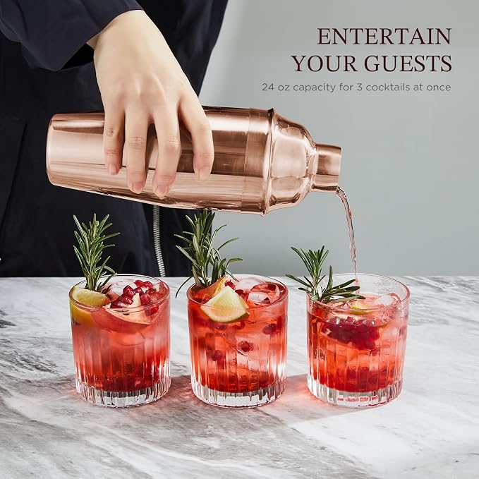 KITESSENSU Cocktail Shaker Set, Stainless Steel Bartending Kit - Image 4