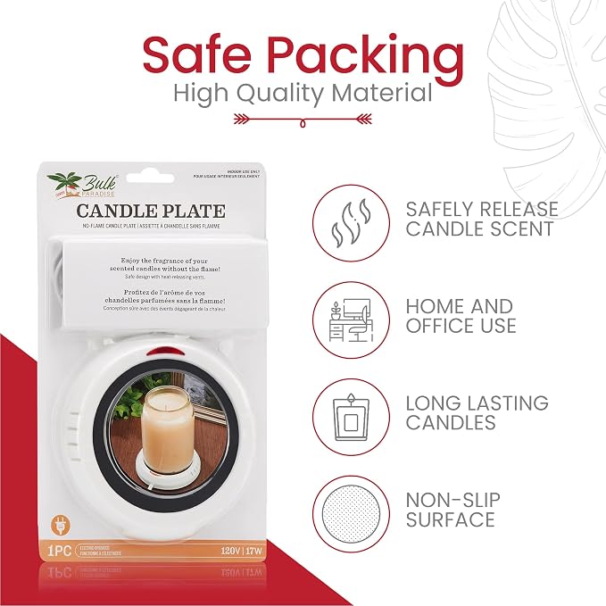 Candle Warmer Plate Safely Releases Scents Without a Flame- Used as Candle Jar - Image 7
