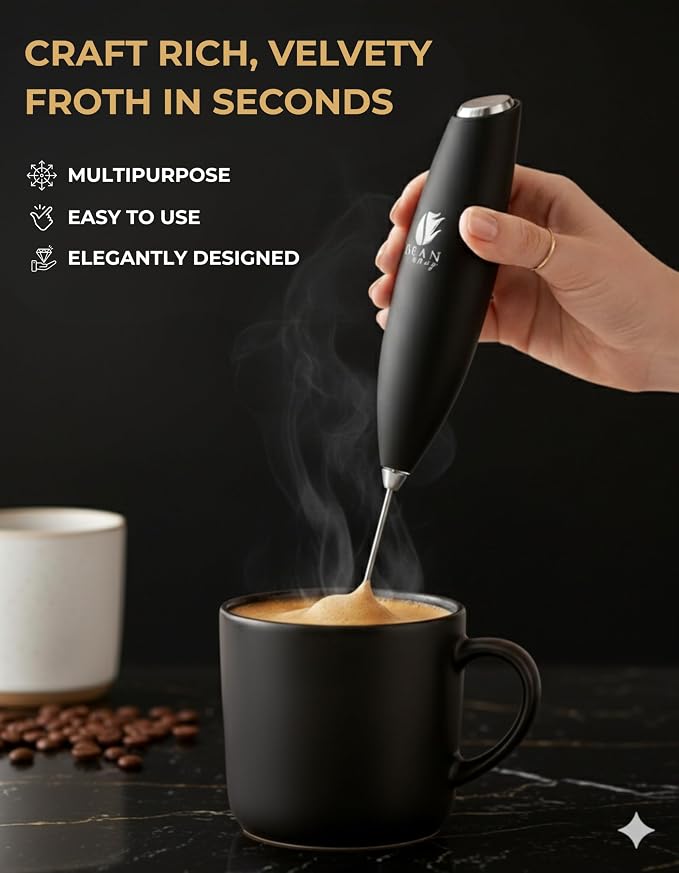 Bean Envy Milk Frother, Coffee Stirrers, Frother Wand, Milk Frother Handheld - Image 2