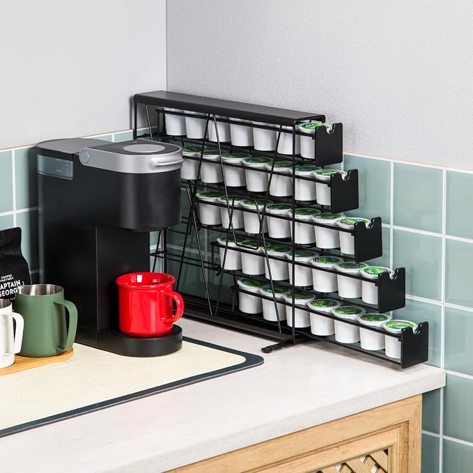 ZCDCP for K Cup Coffee Pod Holder, K Cup Holder Drawer Wall Mounted Coffee Pod - Image 2