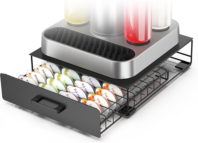 Storage Drawer for Bartesian Capsules, Stackable Cocktail Pod Holder for by ZECENN