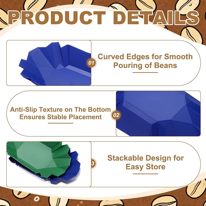 uxcell Coffee Beans Sample Tray, 260g Coffee Beans Display Dish Reusable - Image 3