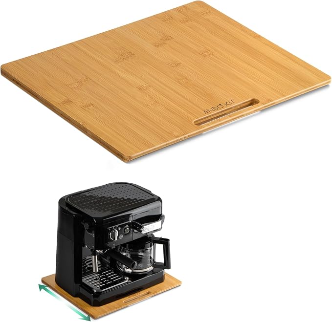 ANBOXIT Bamboo Appliance Slider, Sliding Tray by ANBOXIT