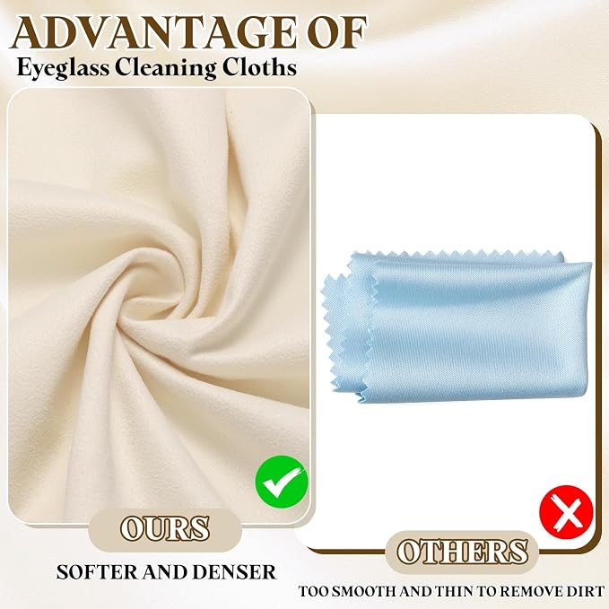 PATIKIL 3Pcs Soft Eyeglass Cloths, 15.8 x 15.8 Electronics Microfiber Cleaning - Image 3