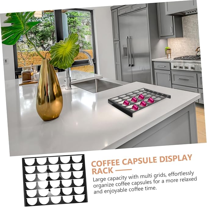 ORFOFE 30grids Coffee Capsule Storage Rack Acrylic Organizer - Image 6