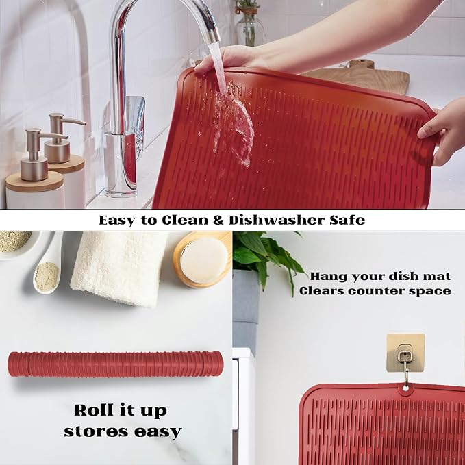 ZLR Heavy-Duty Silicone Dish Drying Mat - Image 4