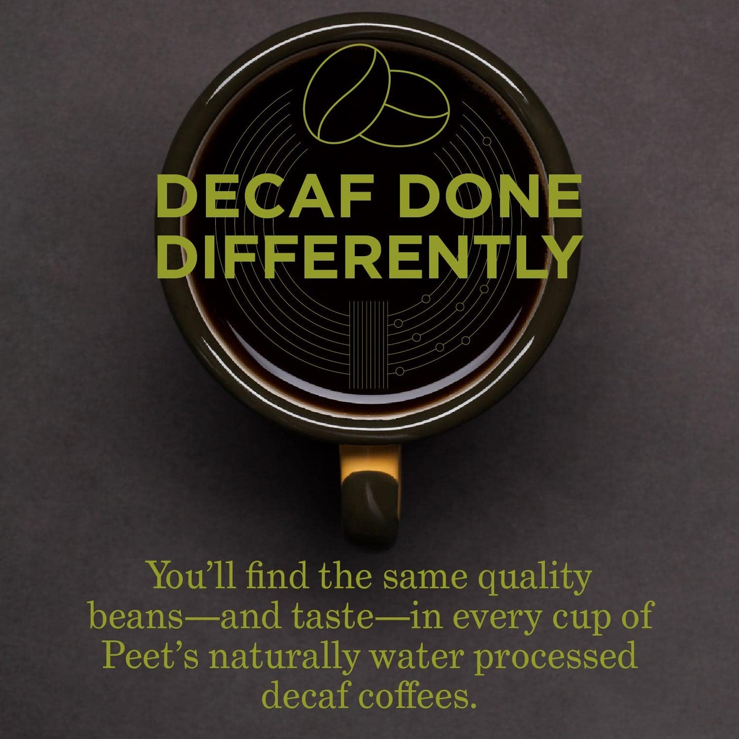 Peet's Coffee, Dark Roast Decaf Keurig K-Cup Pods - Decaf House Blend 88 Count (4 Boxes of 22 K-Cup Pods)