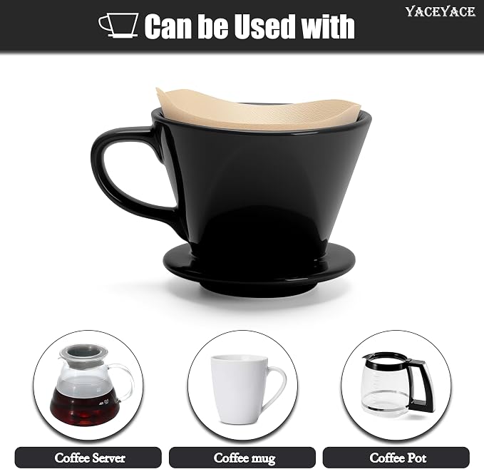 Coffee Pour Over, Ceramic Coffee Dripper - Image 6