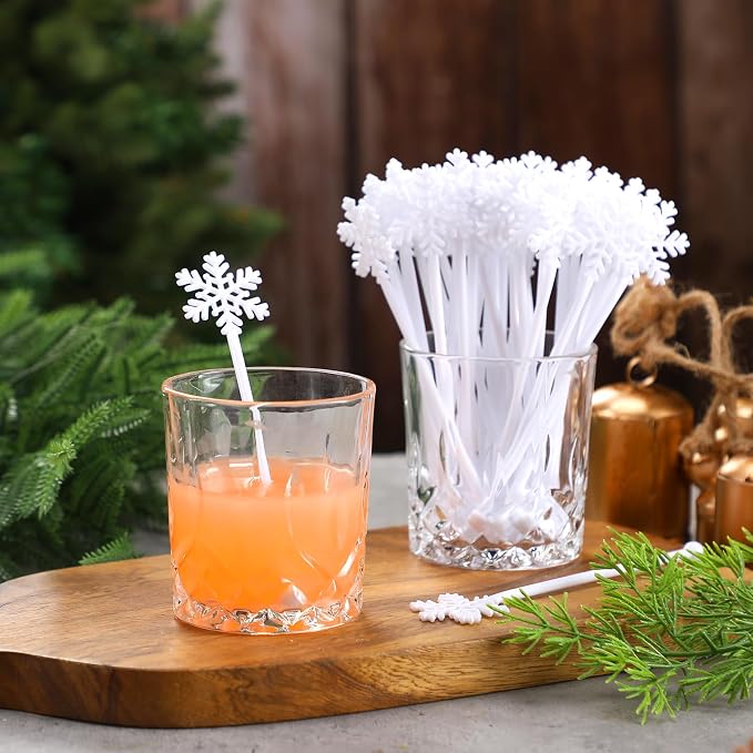 Chengu 100 Pcs Winter Drink Stirrers Xmas Stir Sticks Bulk Holiday Coffee - Image 3