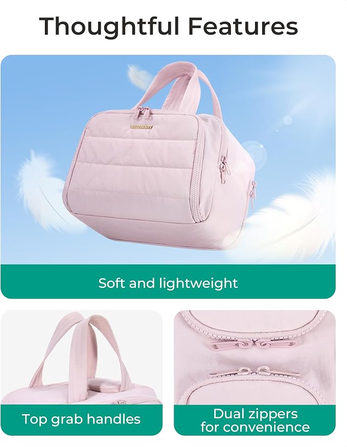 BAGSMART Travel Toiletry Bag, Crush Toiletry Bag - Image 2