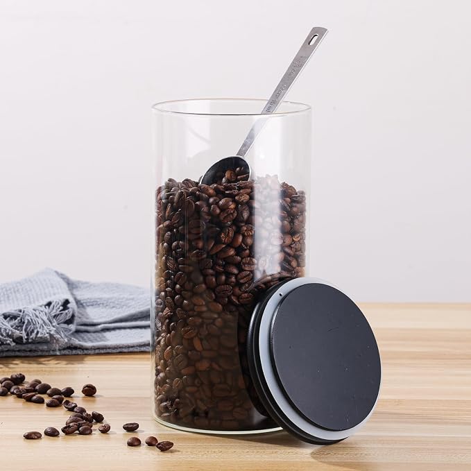 ZOMUIA Glass Coffee Containers Airtight Coffee Bean Storage Jars - Image 7