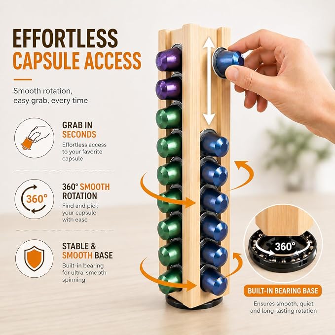 Wooden Coffee Pod Holder Compatible - Image 3