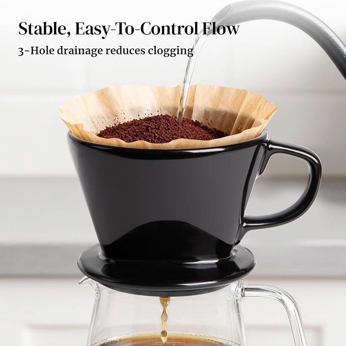 DOWAN Pour Over Coffee Maker, Non-Electric Pour Over Coffee Dripper, Manual - Image 3