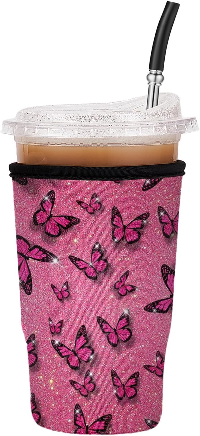 Iced Coffee Sleeve Reusable Large 30-32oz by Cavllson