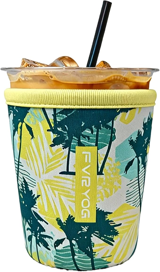 Reusable Insulated Neoprene Iced Coffee Sleeves by Fvryog