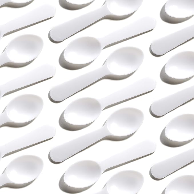 Extra Sturdy, BPA Free 500ct Plastic Tasting Spoons. Disposable Mini Tasters by FoodRestaurantSupplies