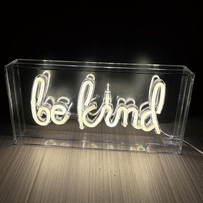Be Kind Neon Light Sign, 3D Standable Neon Marquee Letters Sign - Image 8