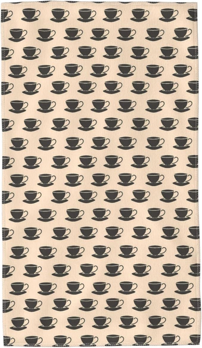 Coffee Cup for 27.5x16 Inch Absorbent Towel, Soft and Skin Friendly Face Cloths by Unknown
