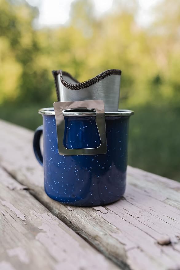 Lightweight Stainless Camping Backpacking and Hiking Pour over Coffee Dripper - Image 5