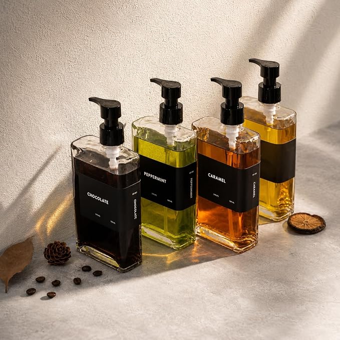 Glass Coffee Syrup Dispensers - Image 5