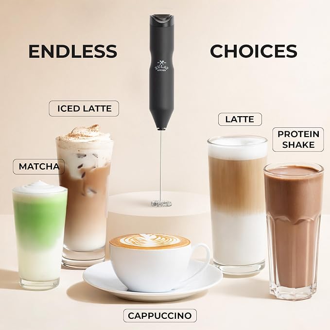 Zulay Kitchen Powerful Frother Wand AA Batteries Included, Ultra Fast Handheld - Image 6