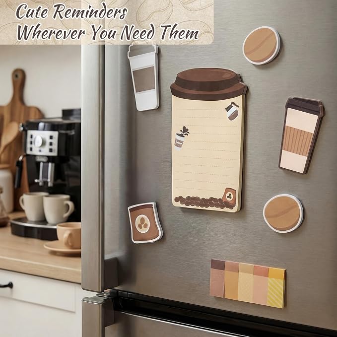 Crtiin 2 Pack Coffee Self-Stick Notepads - Image 6