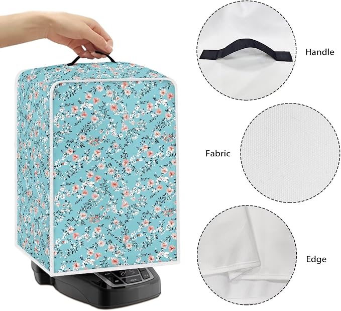 Floral Prints Coffee Machine Cover Heavy Duty Heat Resistant Waterproof - Image 5