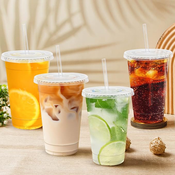 Lamosi 16 OZ Clear Plastic Cups - Image 5