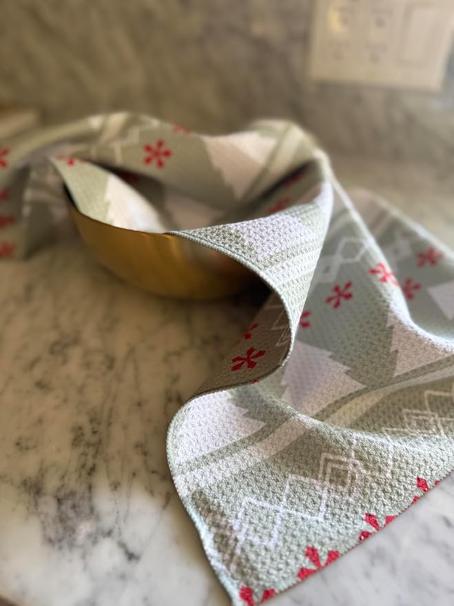 || 3 Pack|| Double Sided Dish Towels || Waffle Weave Microfiber || Highly - Image 2