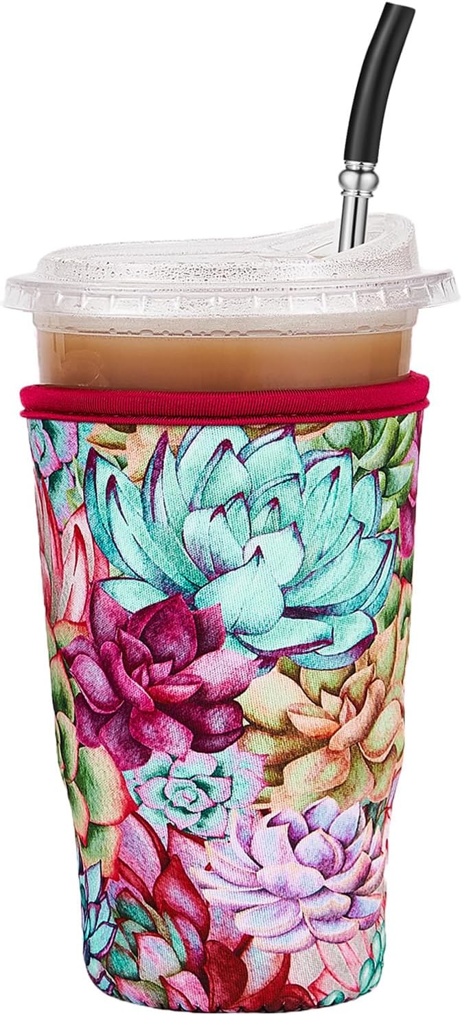Iced Coffee Sleeve Reusable Large 30-32oz by Cavllson