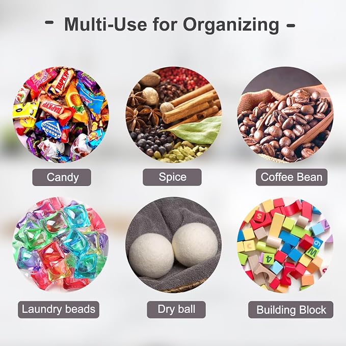Heyuzb 3 Pack Acrylic Coffee Pods Organizer Containers Clear Storage Bins - Image 6
