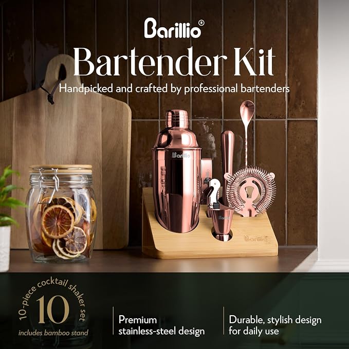 Barillio Rose Gold Bartender Kit - Image 5