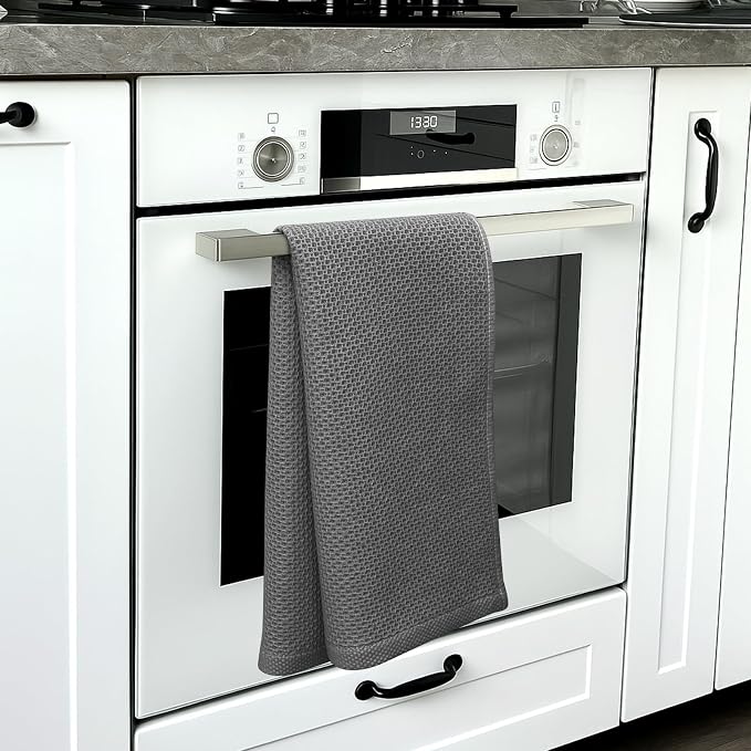 100% Cotton Waffle Weave Kitchen Towels, 4 Pack Dish Cloths - Image 2