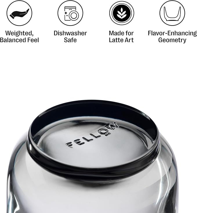 Fellow Pirch Espresso Glasses 3.5 oz Artisanal Cups, Dishwasher Safe Coffee - Image 2