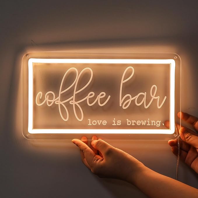 Coffee Neon Sign LED, USB Powered by MinIeoh