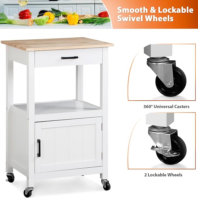 ZENY Rolling Kitchen Island Cart - Image 4