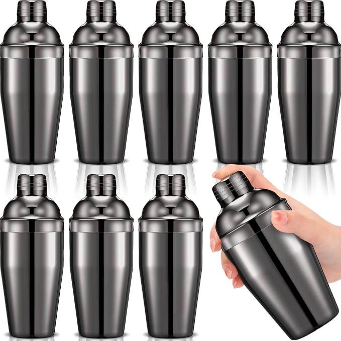 Nitial 9 Pcs Bar Cocktail Shaker Professional Stainless Steel Martini Drink by Nitial
