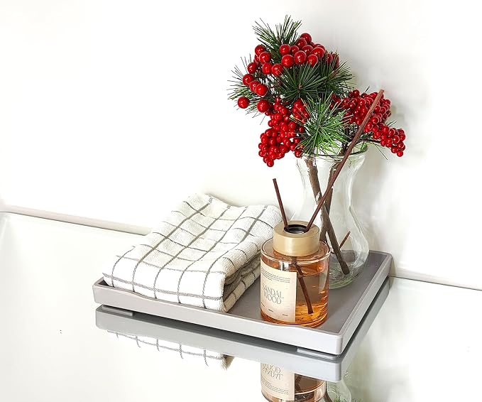 Gray Small Serving Tray, Countertop Organizer | - Image 7