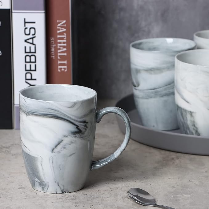14 OZ Marble Coffee Mugs, M067 Novelty Marble Ceramic Cup - Image 3