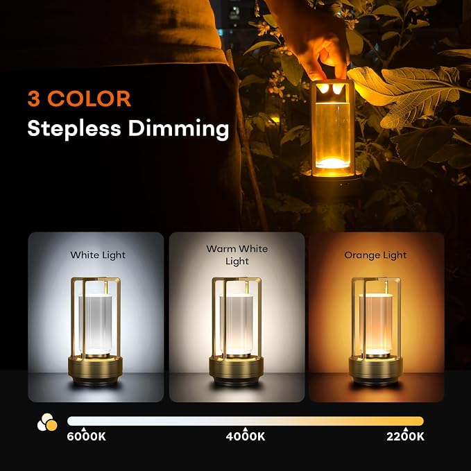 HAPYGI Portable Metal Table Lamp - Image 6