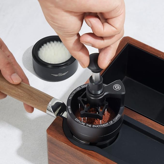 zeroHero WDT Tool Espresso 58mm – Adjustable Depth Needle Distributor - Image 8
