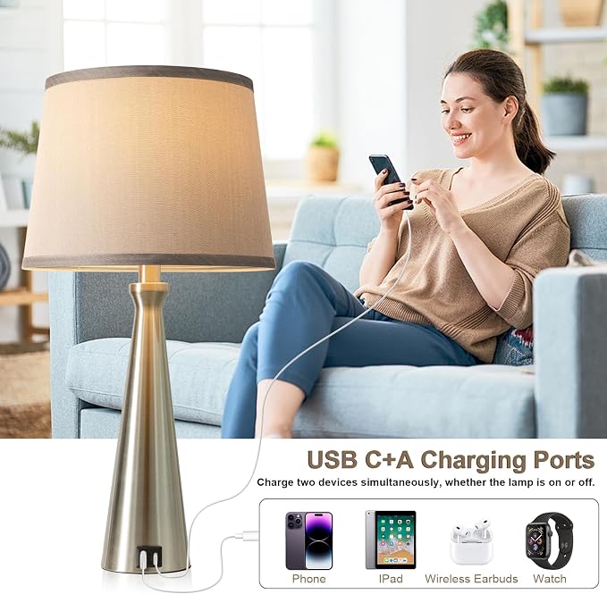 Seealle Modern Table Lamps Set of 2 - Image 4