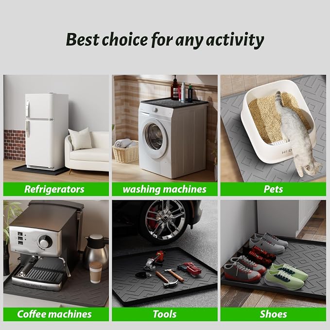 Mini Fridge Silicone Mat 19.7"x19.7"x0.4" - Image 5