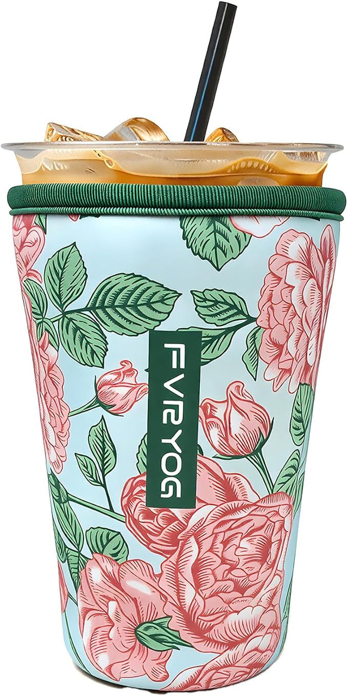 Reusable Insulated Neoprene Iced Coffee Sleeves by Fvryog