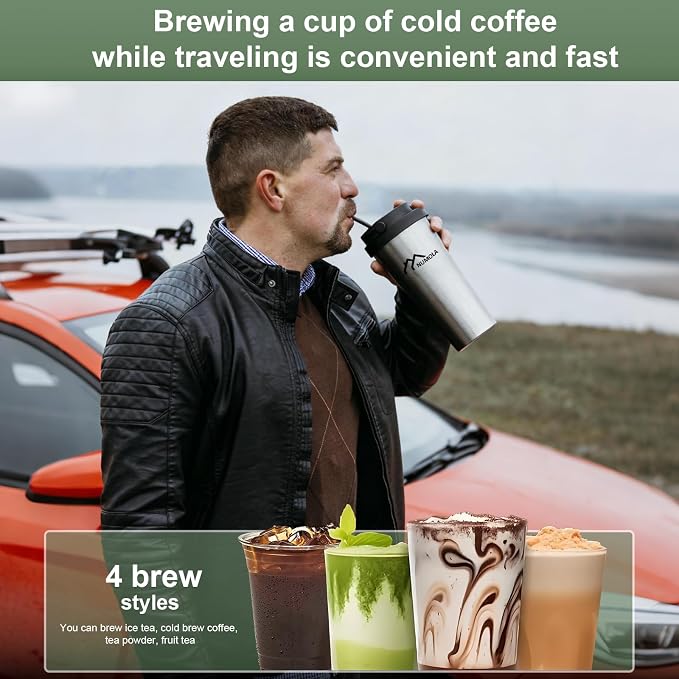 Numola Portable Brew Coffee Maker, Camping Coffee Pot - Image 3