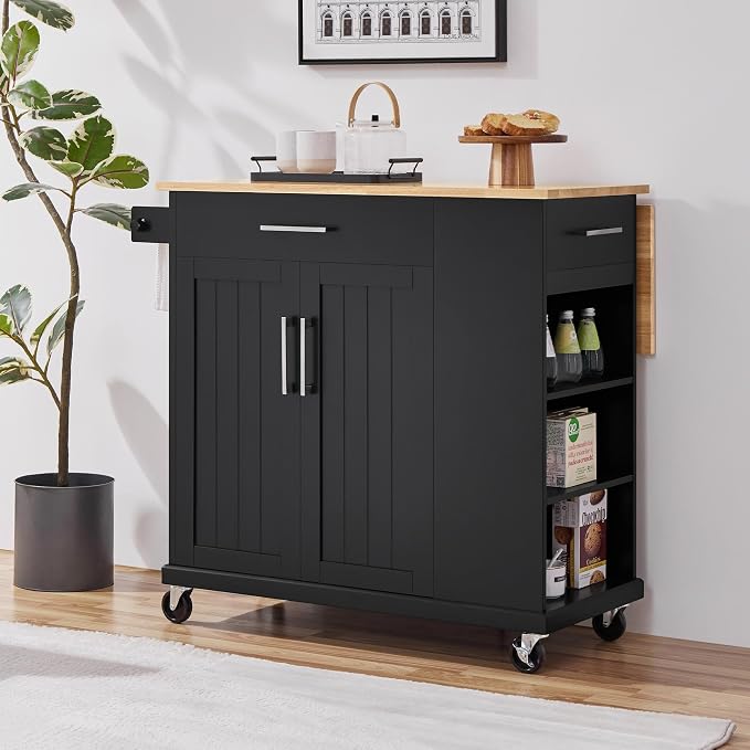 Yaheetech Rolling Kitchen Island Cart - Image 7