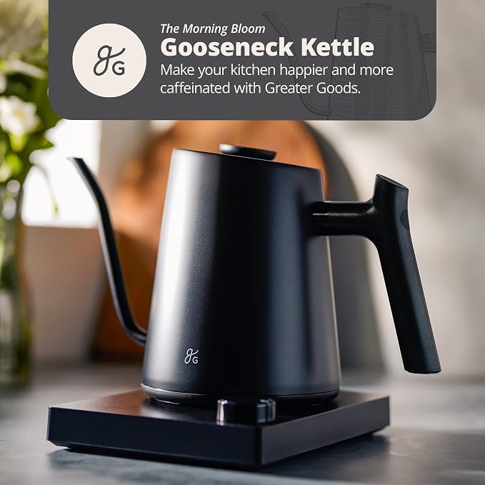 Greater Goods Electric Gooseneck Kettle, Coffee Scale, and Espresso Scale - Image 3