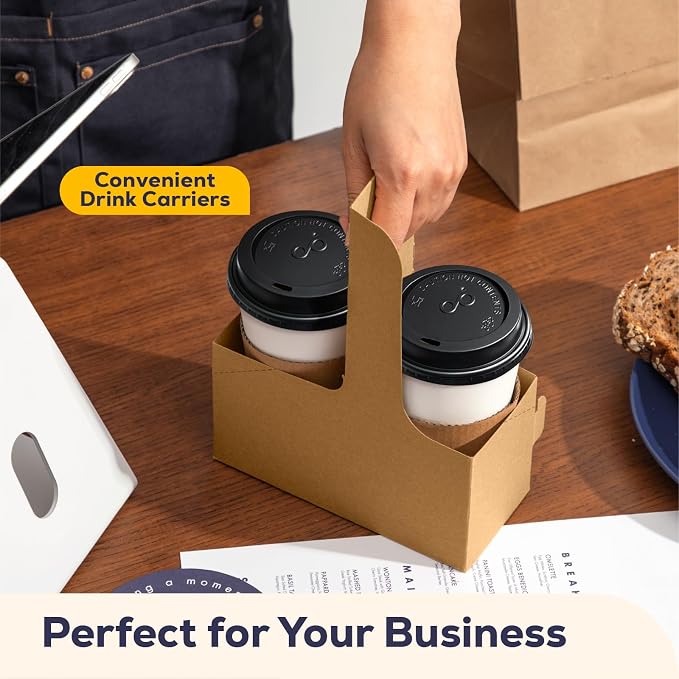 FMP Brands 2 Cup Disposable Drink Carrier - Image 5