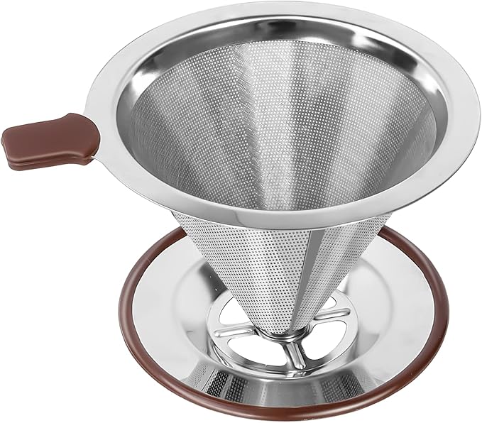 Pour Over Coffee Dripper, Reusable Paperless Coffee Filter, Professional by ZeptX