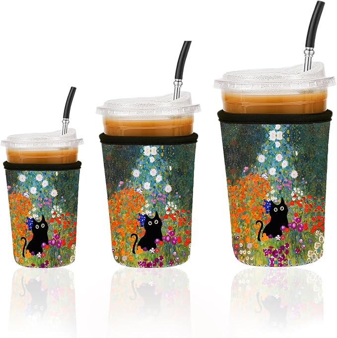 Reusable Insulated Neoprene Iced Coffee Cup Sleeve, Durable Drink Sleeve by Unknown